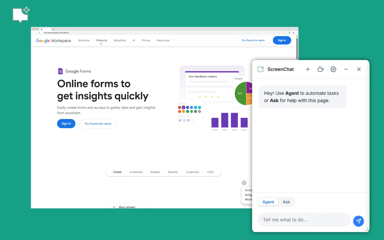 ScreenChat in action