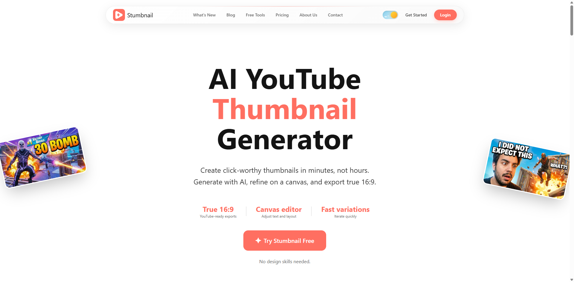 Stumbnail - AI YouTube Thumbnail Generator