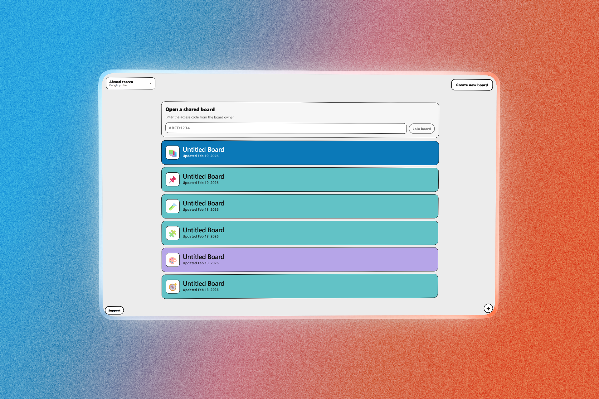 LiveBoard collaborative whiteboard preview